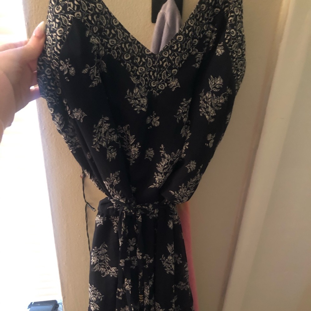 Dress navy asymmetrical